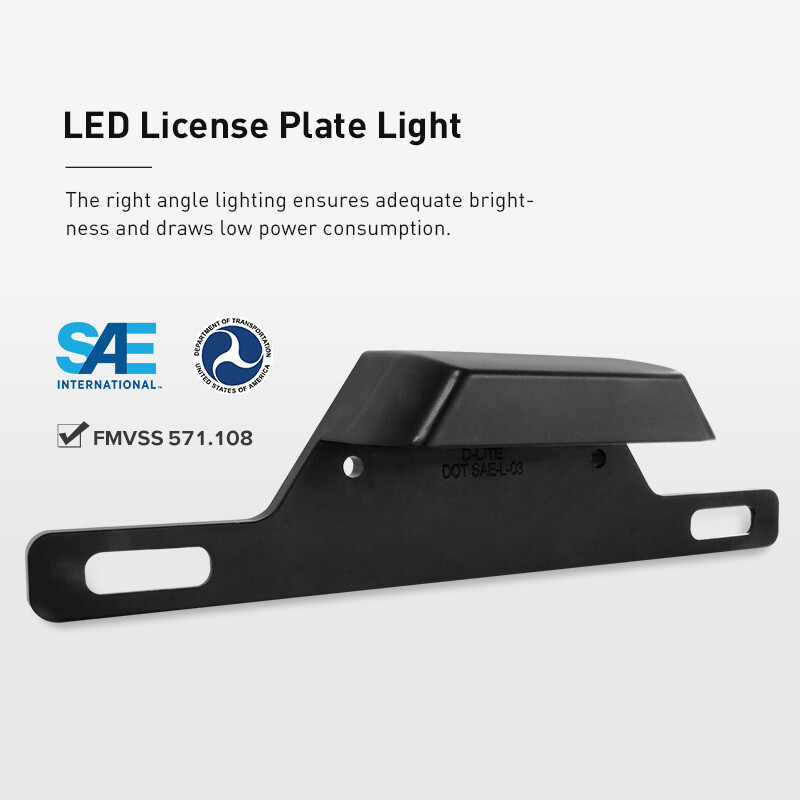 12V Car LED License Plate Light RV Camper Trailer UTV Truck Van IP65 Cool White