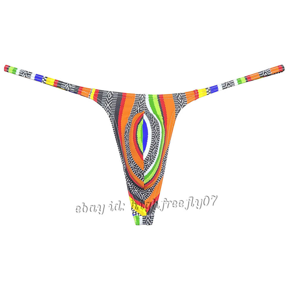 Men Slim Pouch Thong Underwear Strap Bikini Underpants Minimum Coverage G-String