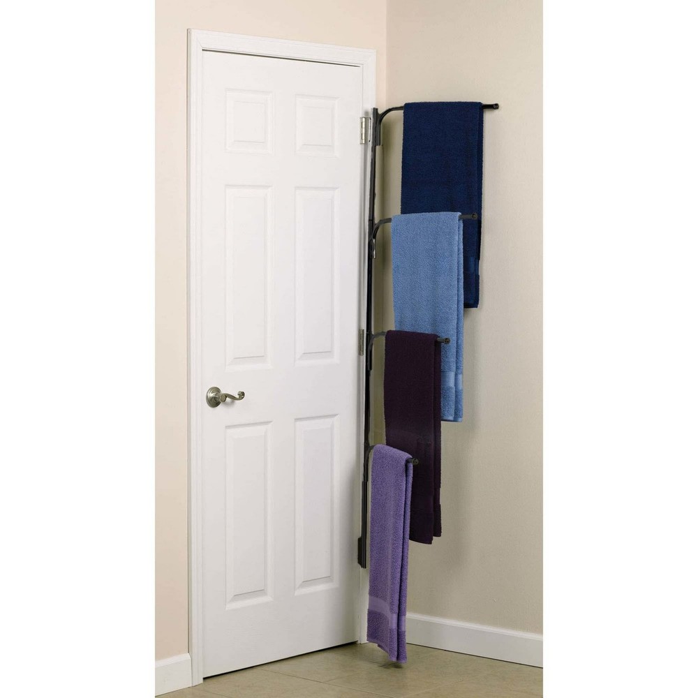 Household Essentials Hinge-It Clutterbuster Drying Bars Black