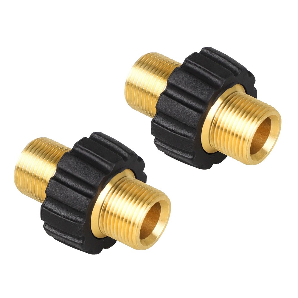 2 x Pipe Hose Adapter Pressure Washer Connector With 22mm Outer Thread