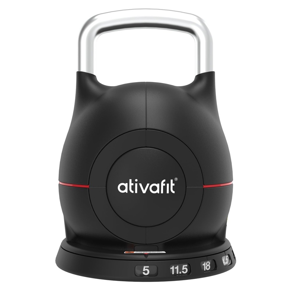 7 in 1 Adjustable Kettlebell 5-44lbs Adjustable Kettlebell with Solid Aluminu...