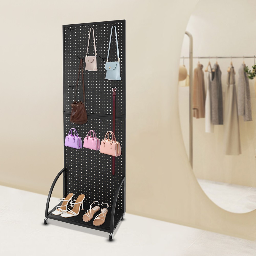 Pegboard Display Stand, Merchandise Display Rack, Retail Pegboard Rack US~