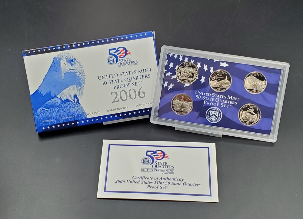 1999 - 2009 U.S. Mint Proof State Quarters 11 Sets w/ COAs CLAD