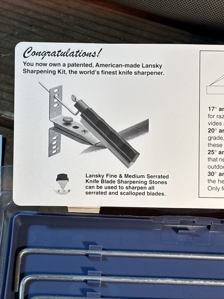 Lansky Professional Sharpening System Kit, + Clamp, + Diamond stone!