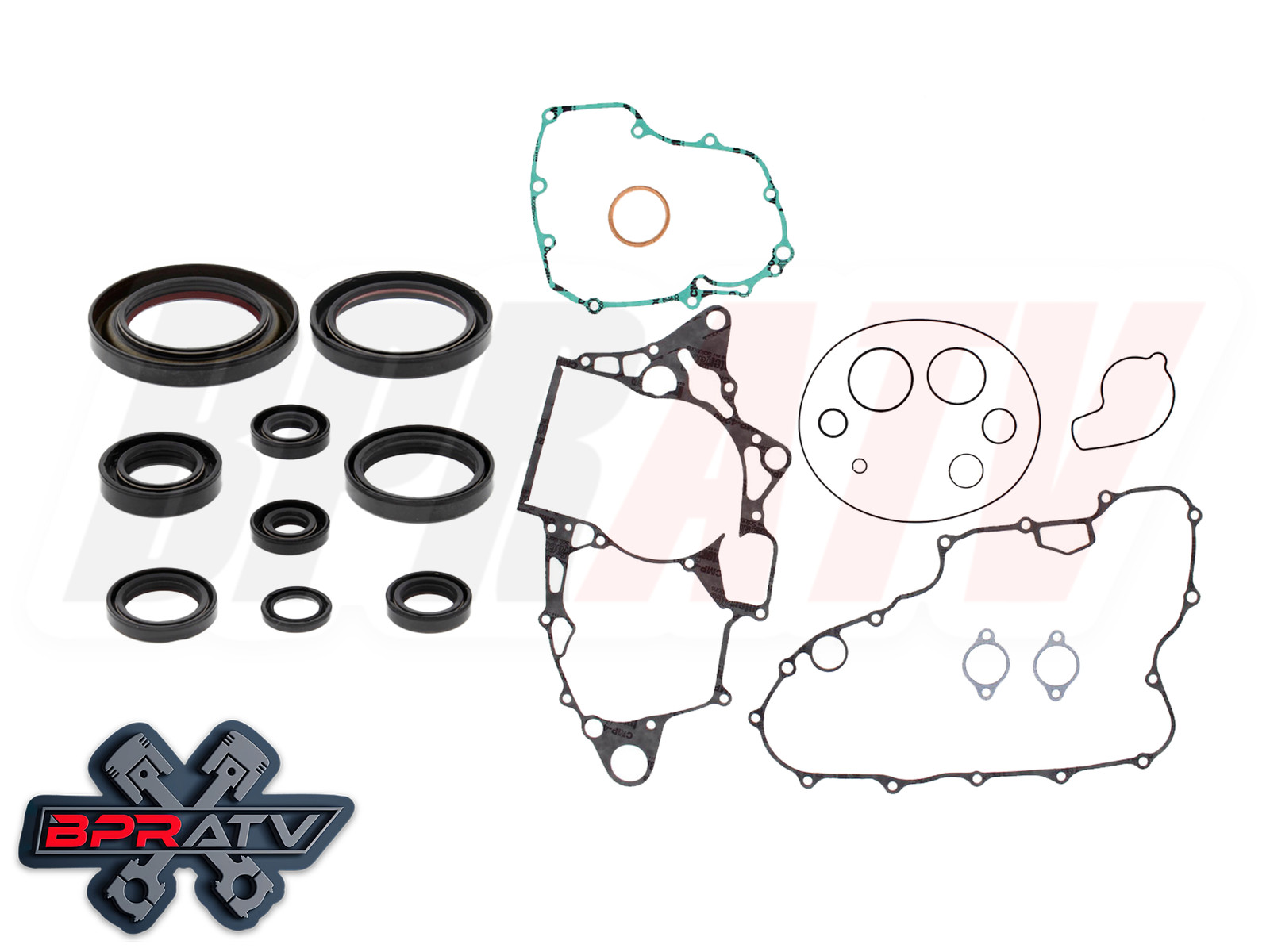 New Hot Rods Crankshaft Rebuild Kit TRX450R TRX450ER '06-14 SKF Bearings Gaskets
