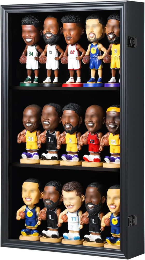 Bobblehead Display Case Action Figure Display Case Bobble Head Shadow Box Wall C