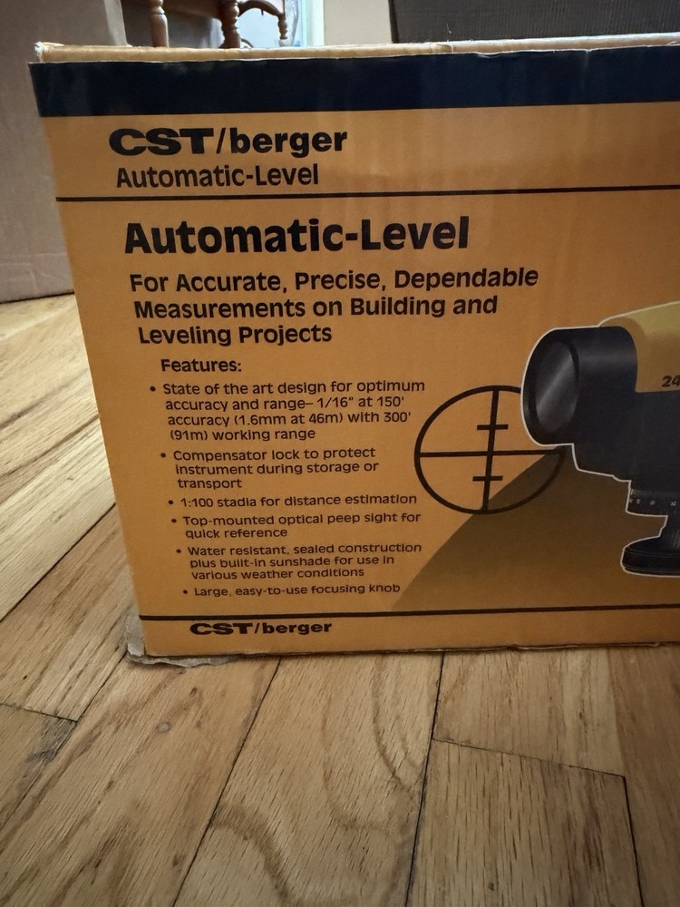 CST Berger 24X Automatic Laser Level with Hard Case