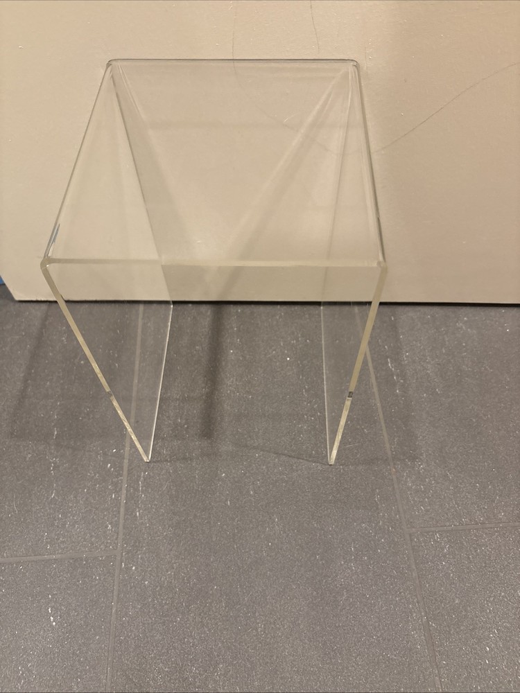 Acrylic Display Stand Base 13inch Clear Square Riser, 9x2"
