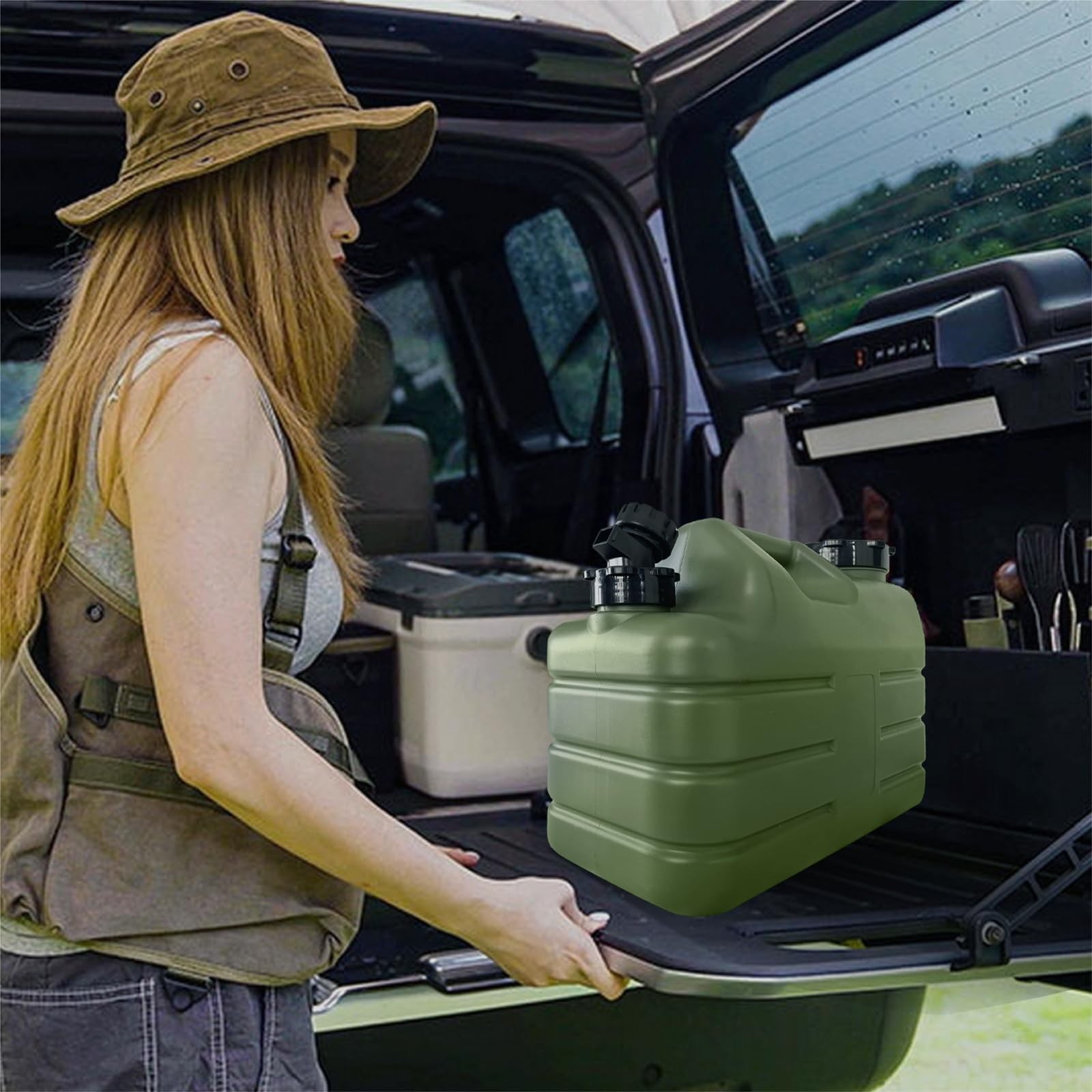 3 Gallon Water Container with Spigot, Portable Camping Water Jug, BPA Free Wa...