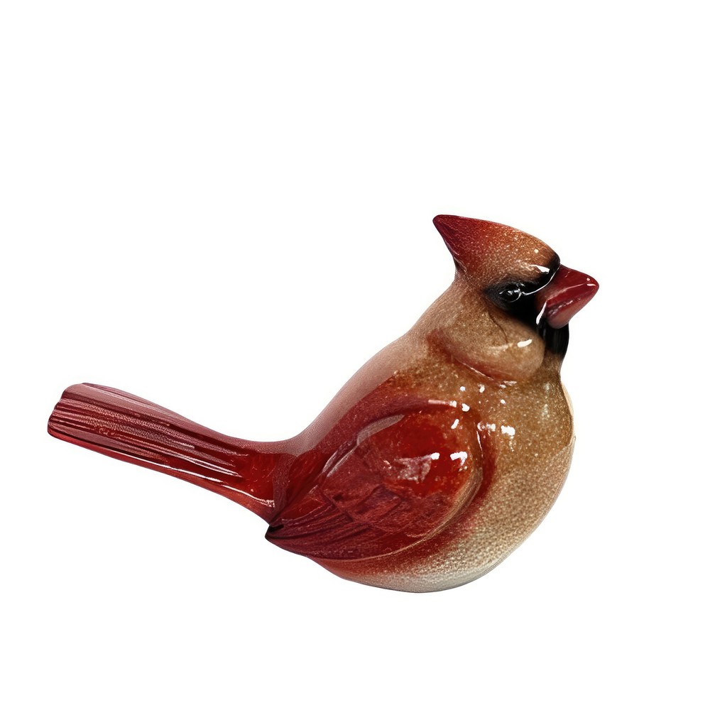 9"W Female Cardinal Figurine