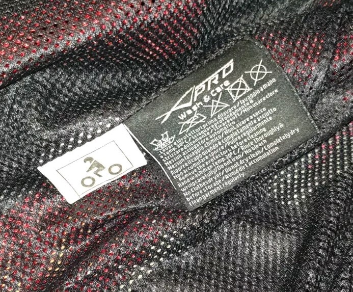 X-Pro Ozone Motorcycle Jacket Breathable Size M Medium Red/Black