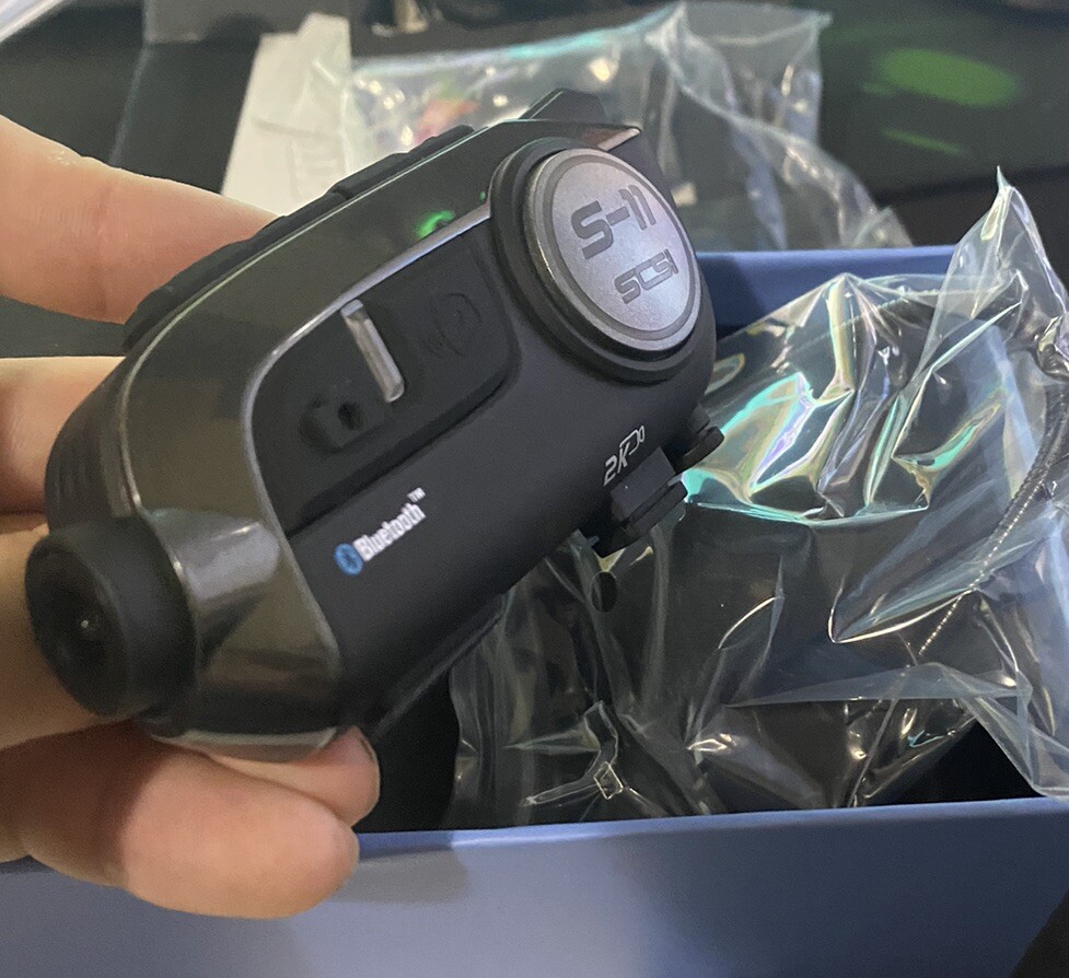 S11 Motorcycle Bluetooth Headset with HD Camera SCSETC Intercom And Action Cam