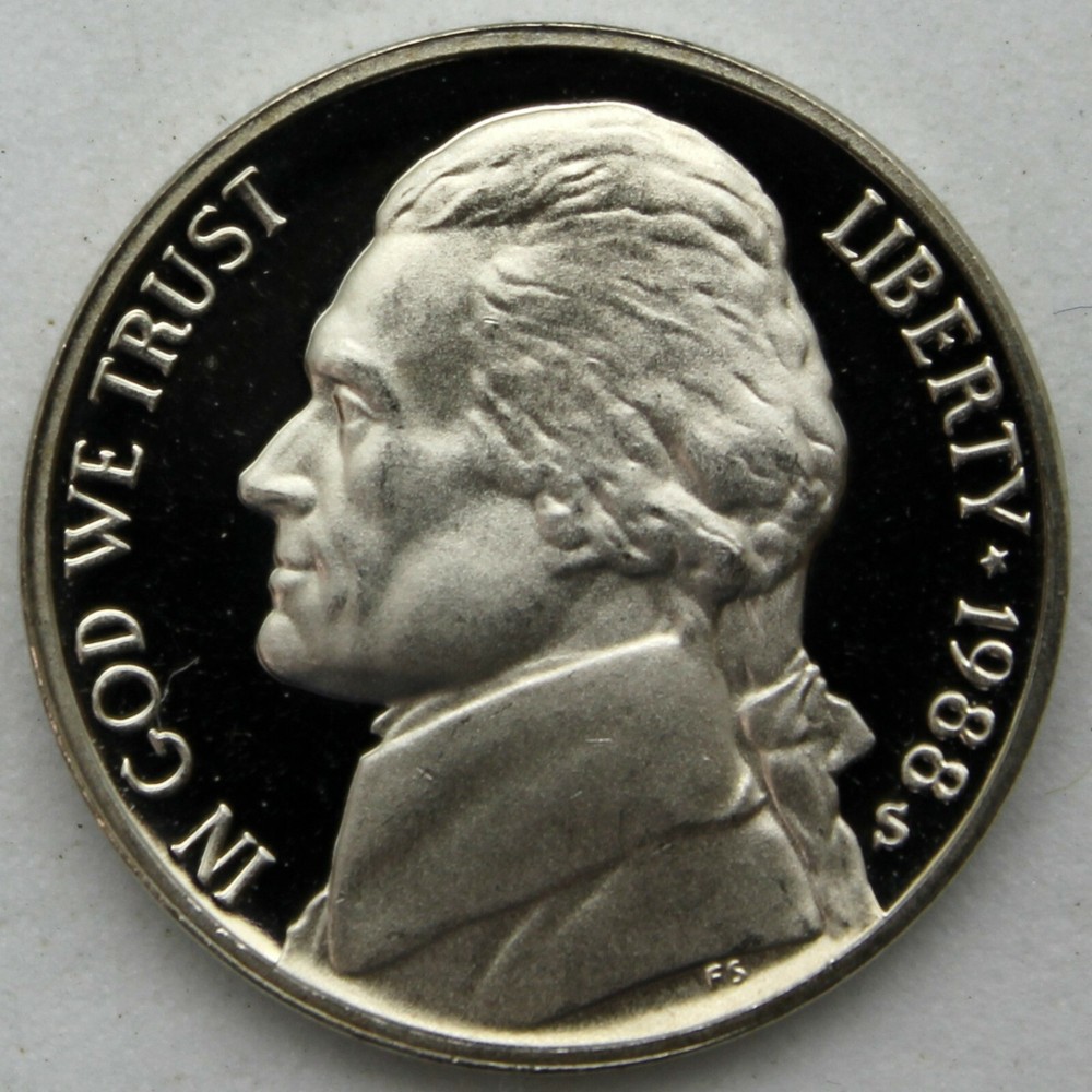 1988-S Proof Jefferson Nickel