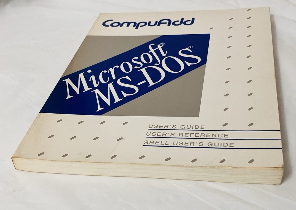 CompuAdd Microsoft MS-DOS User Guide User Reference Shell Guide (1988) Manual VG