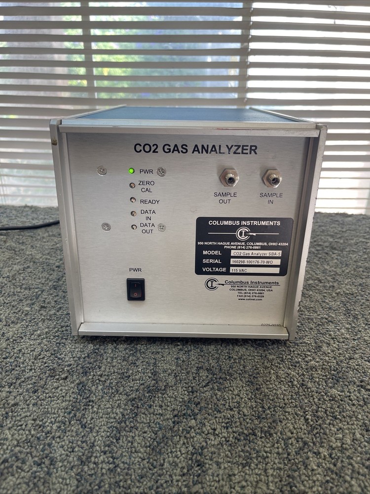 COLUMBUS INSTRUMENTS CO2 GAS ANALYZER CO2 SENSOR PPS 115VAC 60Hz