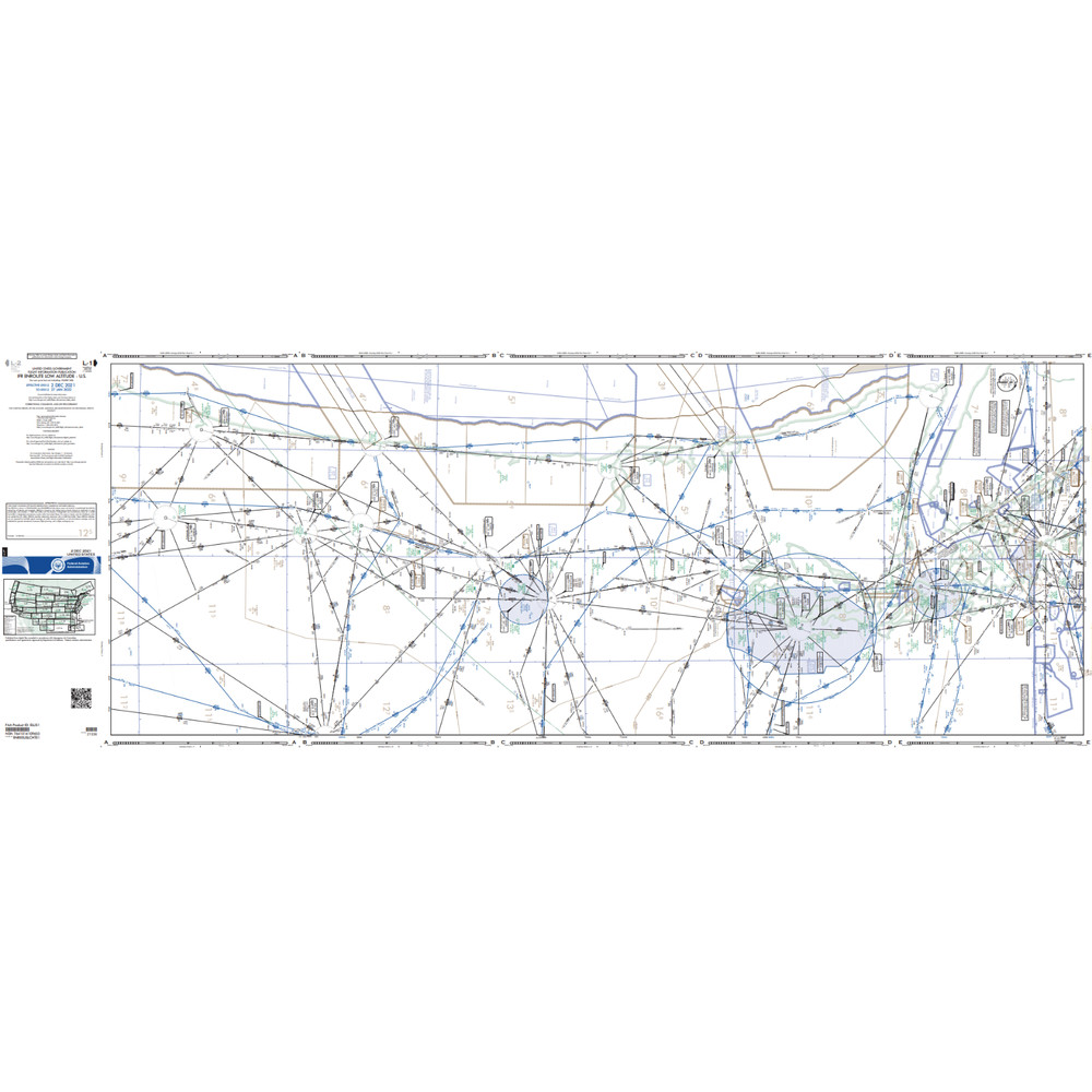FAA Chart: Enroute IFR Low Altitude Chart US (L-Chart)- FULL SET - Select Cycle