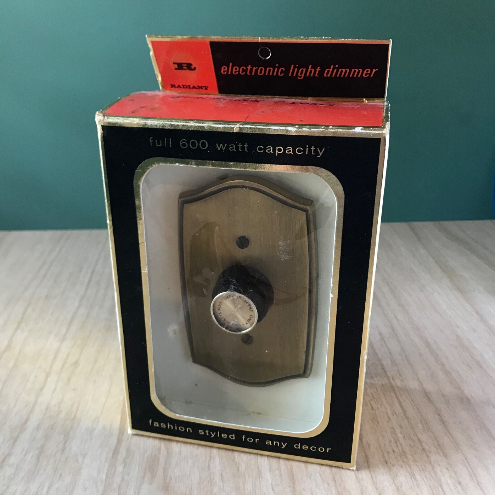 Classic MCM Atomic Age LIGHT DIMMER WALL SWITCH Radiant Pathé RETRO HOME THEATER