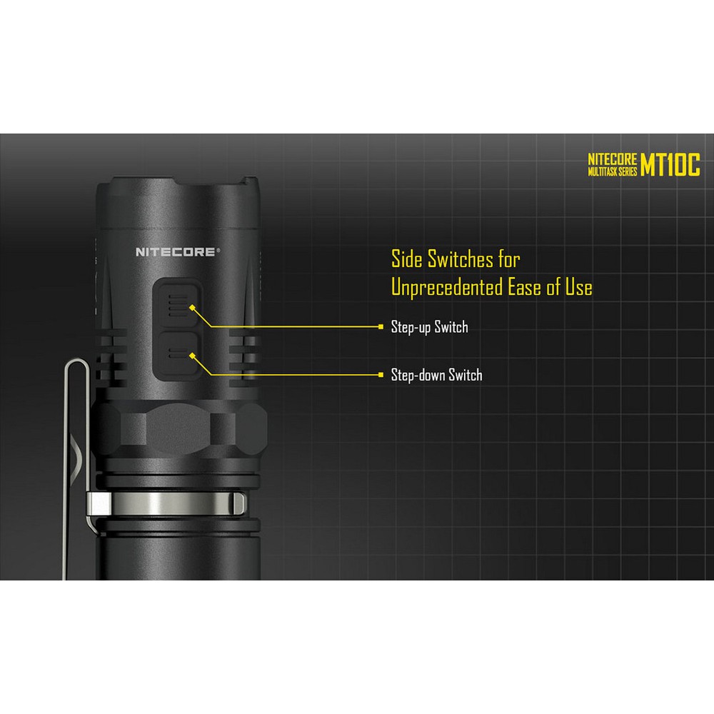 ~NEW~ Nitecore MT10C 920 Lumen EDC Flashlight with Red Light