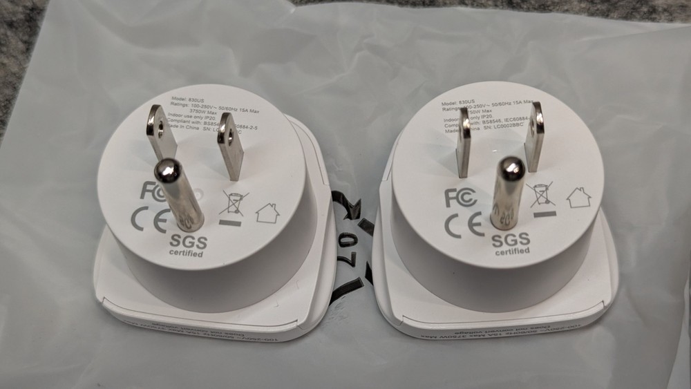 🔥New 2 Pack🔥 Lencent 830US World to US Plug Adapter