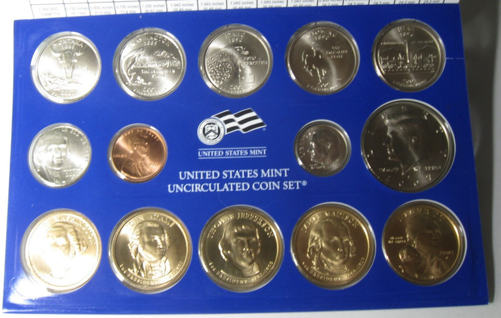 2007 P & D US Mint 28 Coin Uncirculated Mint Set #1