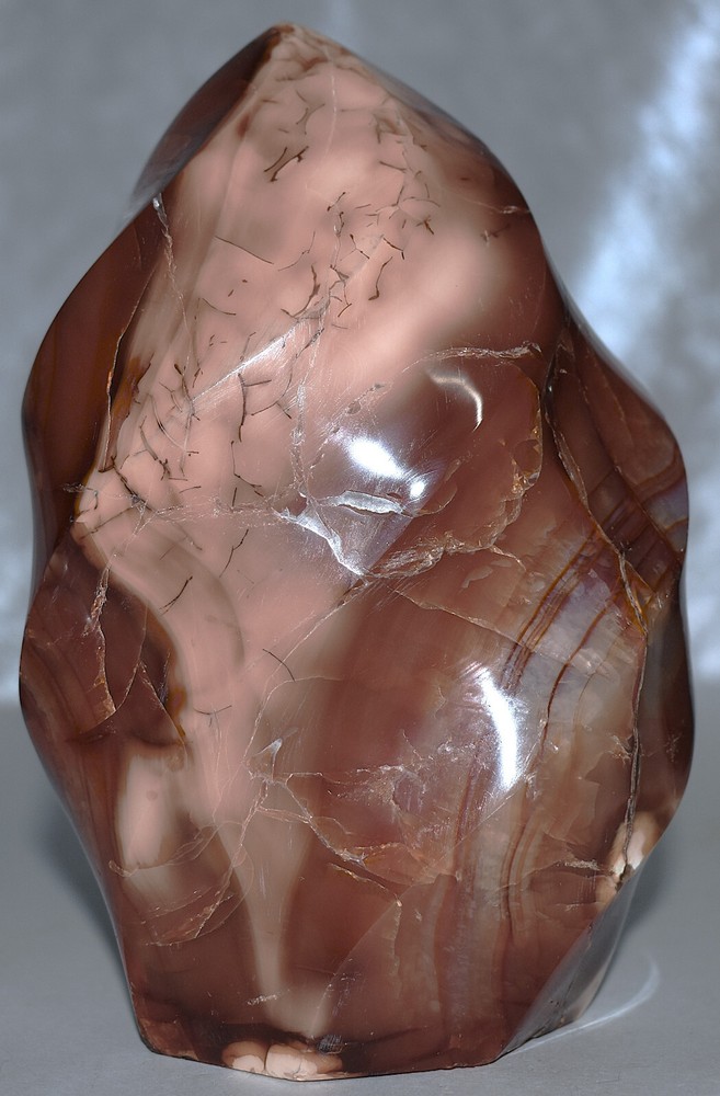 Beautiful Carnelian Flame 5.86"/1340 Grams