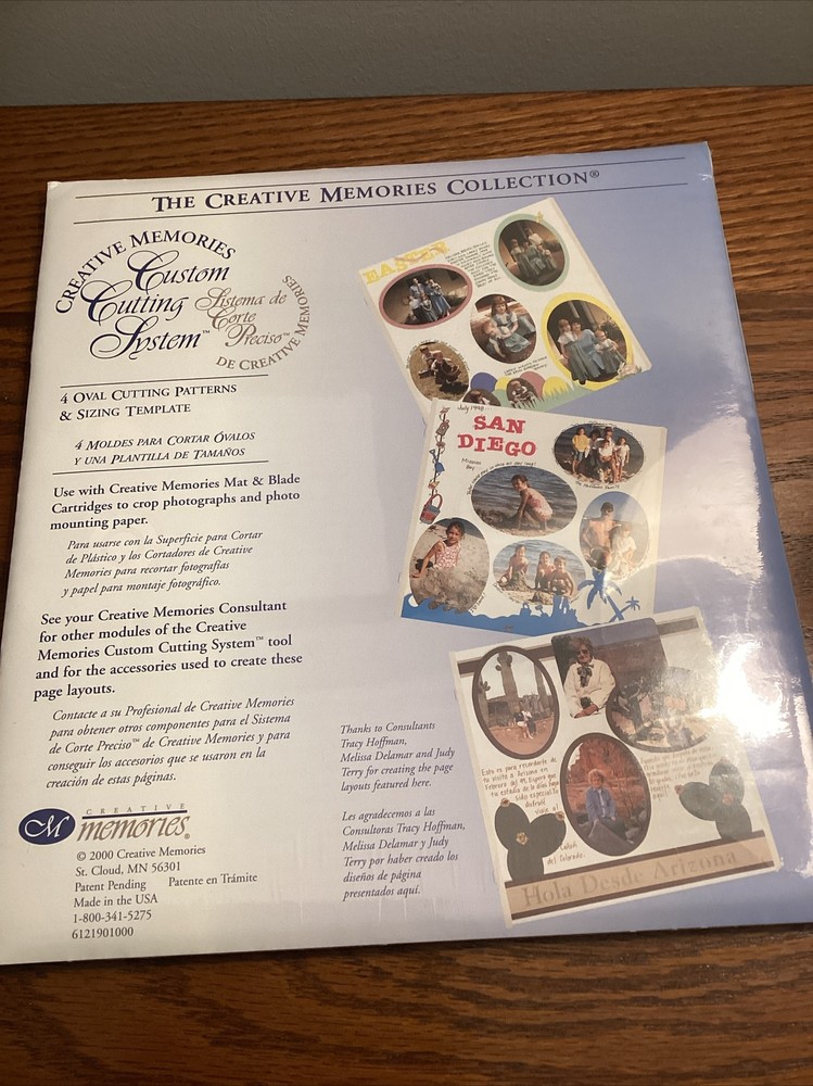 (2) Creative Memories Custom Cutting System Circles & Oval Patterns & templates