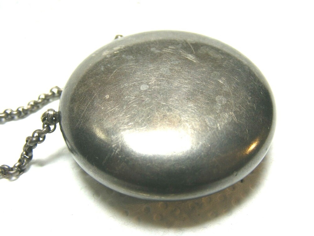 Vtg. Sterling Silver Monogrammed Snuff/Pill Compact