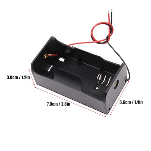 4pcs D Cell Battery Holder 1.5V D Size Battery Holder Case Container with Wire
