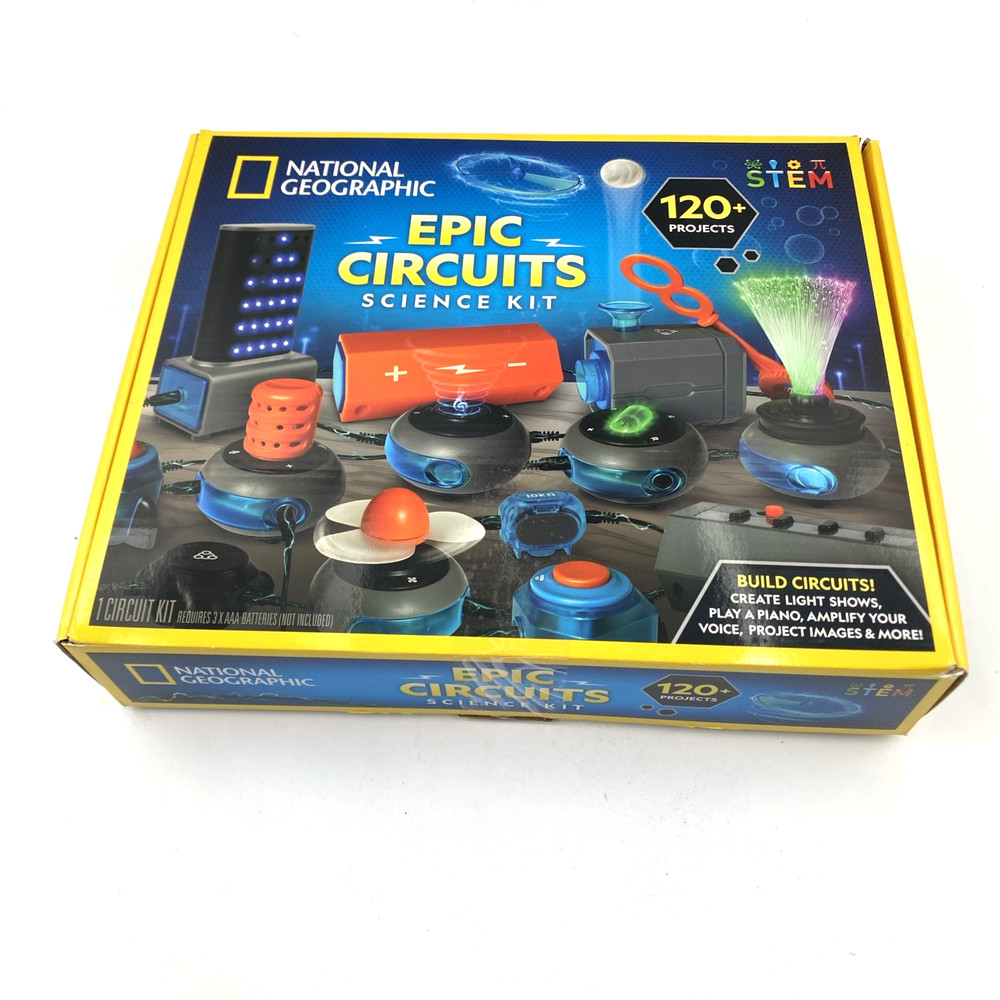 National Geographic Circuit Maker Kit STEM Electricity Learning 120 Projects