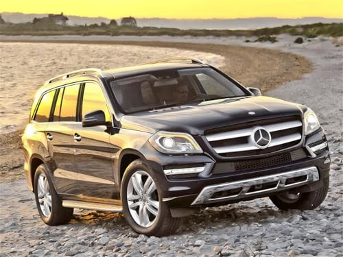 Pillar Post Window Trim Compatible with Mercedes-Benz GL-Class Gloss (Black)