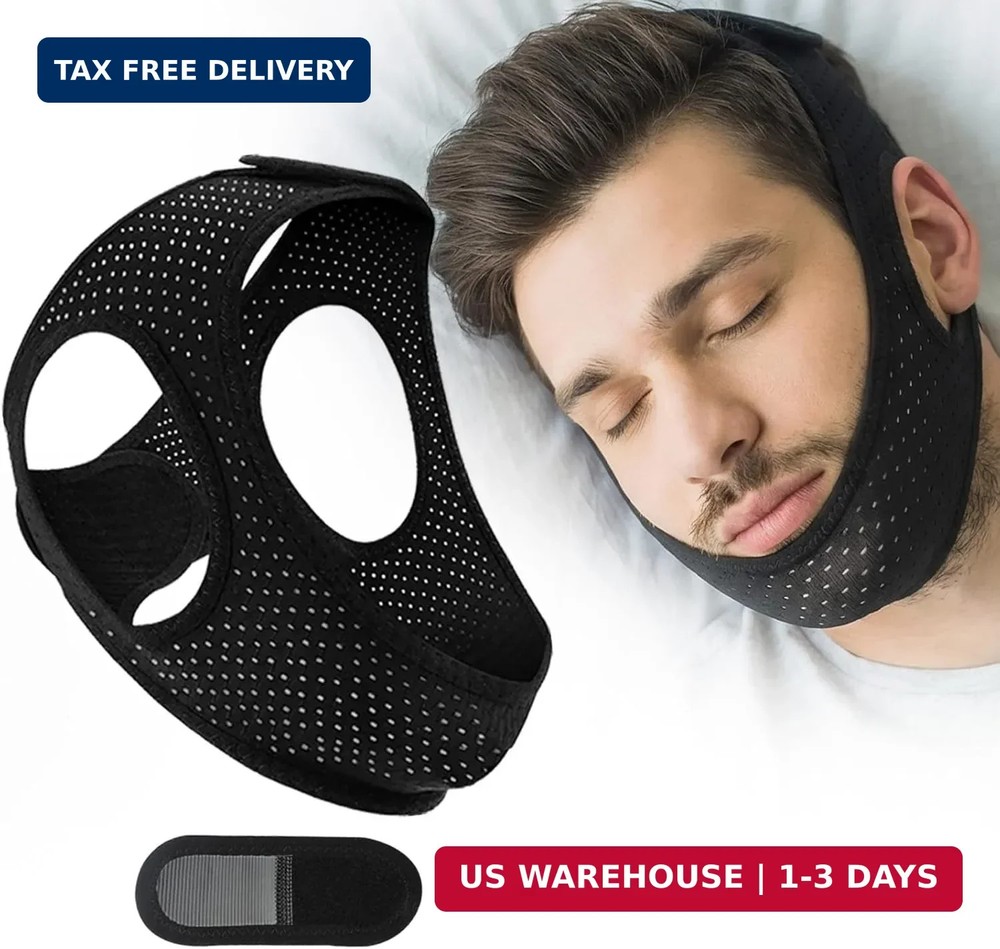 Sleep Apnea Devices丨Comfortable Chin Strap for Sleeping - Improve Sleep Quality,