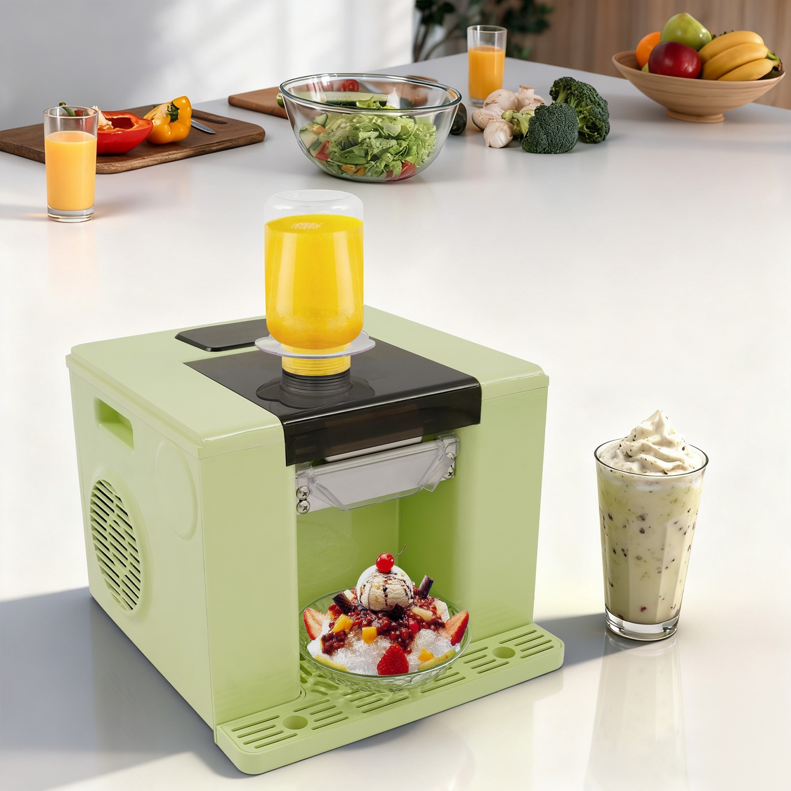 Automatic Snowflake Ice Making Machine Ice Machine Shaved Ice Making Machine