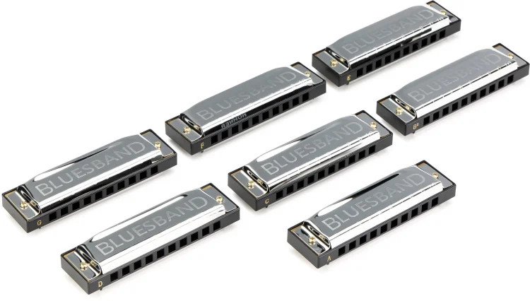 Hohner Blues Band 7-piece Harmonica Set