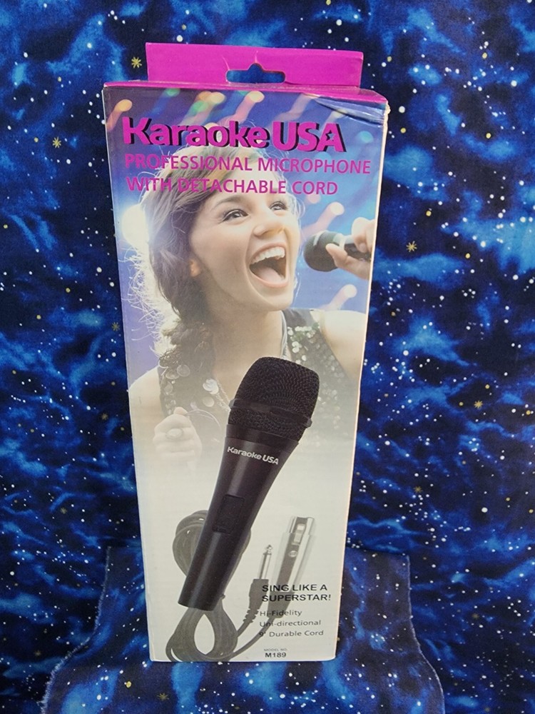 Karaoke USA M189 Professional Dynamic Microphone Smooth Frequency