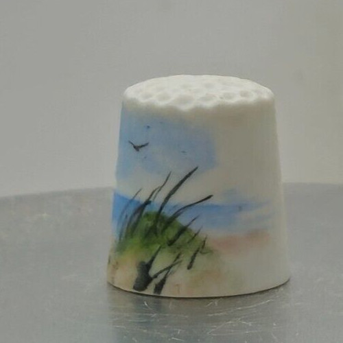 Porcelain Thimble - Birds over the Ocean
