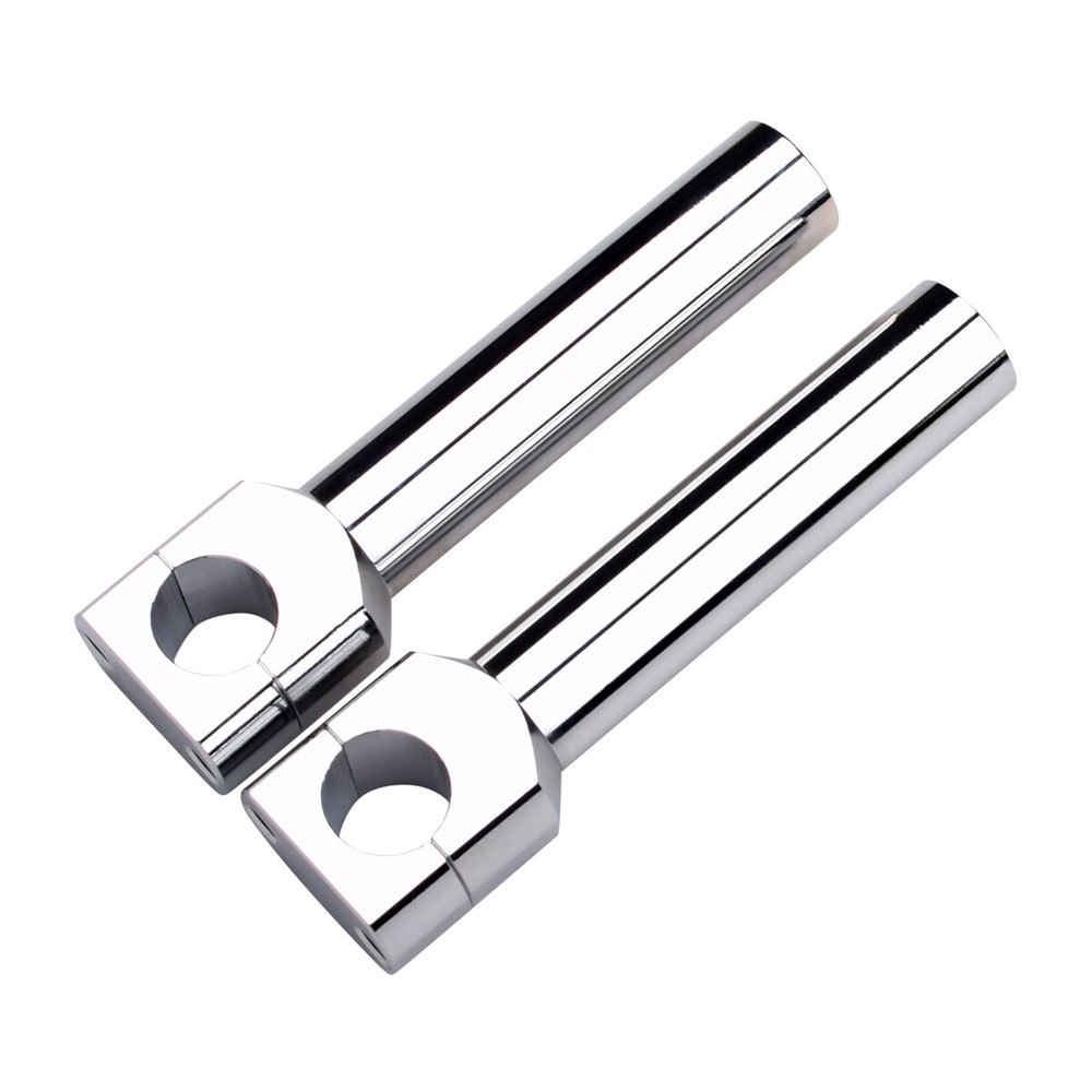 Motorcycle 1'' Handlebar Risers Clamps Handle Bar Mount For Harley Honda