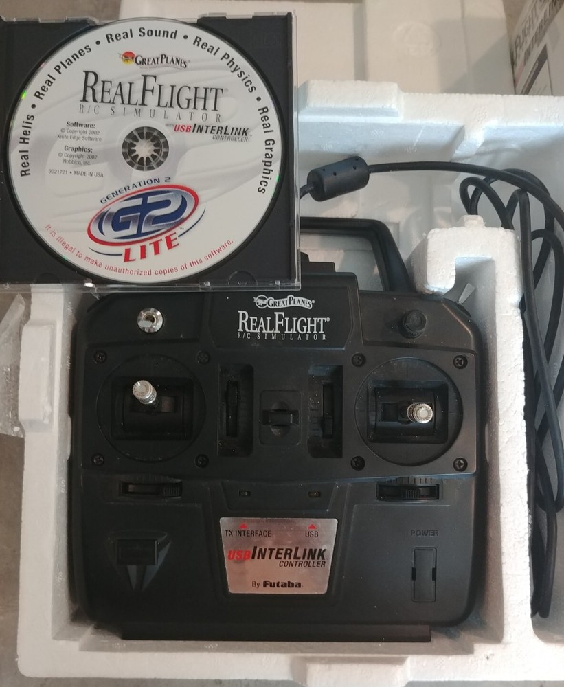 Great Planes Real Flight G2 Lite R/C Simulator /USB Interlink controller