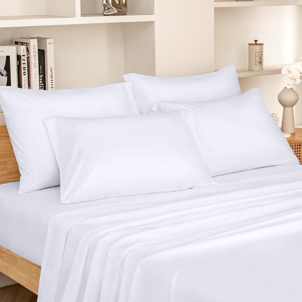 Queen Size Microfiber Bed Sheet Set 6pc