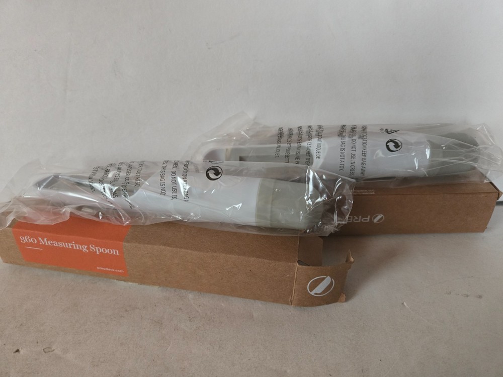 Set of 2 - PREPDECK 360 Adjustable Measuring Spoon, Cool Grey, MS010103, New