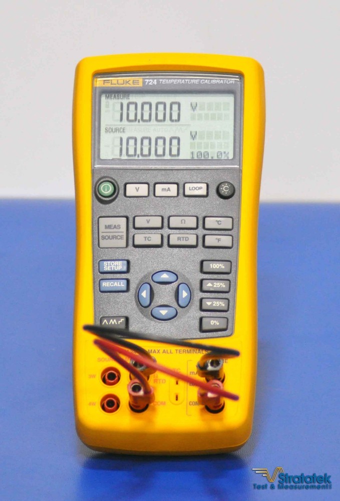 Fluke 724 Process and Temperature Calibrator NIST Calibrated with Data