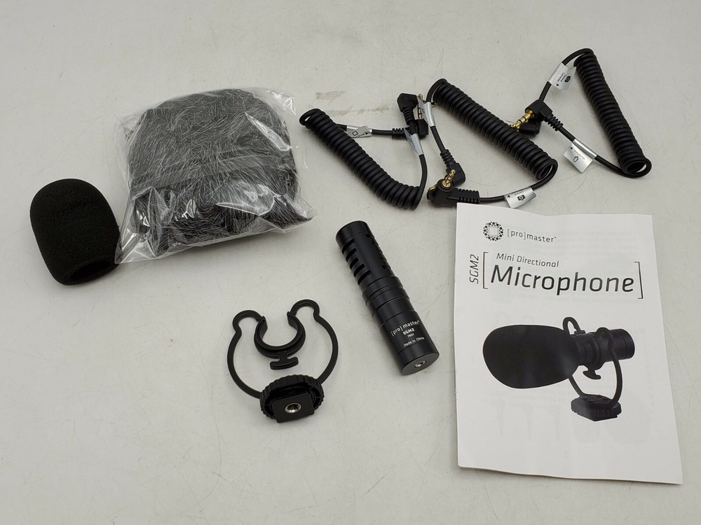 Promaster SGM2 Mini Directional Microphone Kit for Camera Phone Computer Etc.