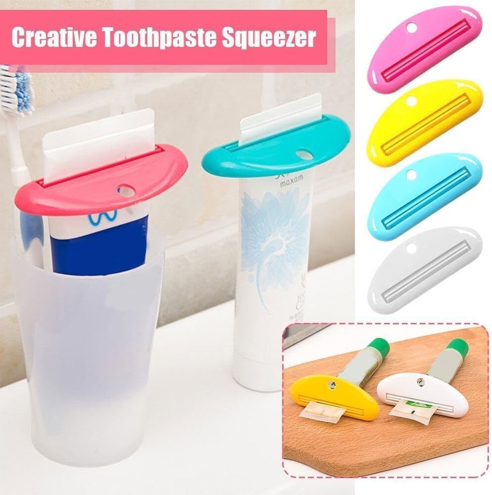 8-Piece Tube Squeezer Dispenser Set - Toothpaste Holder Roller, Bathroom Extract