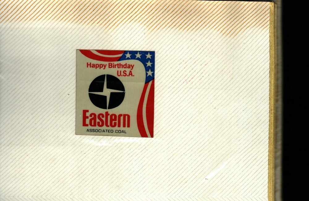 NICE OLD RARE 1976 EASTERN COAL CO. COAL MINING STICKERS # 93