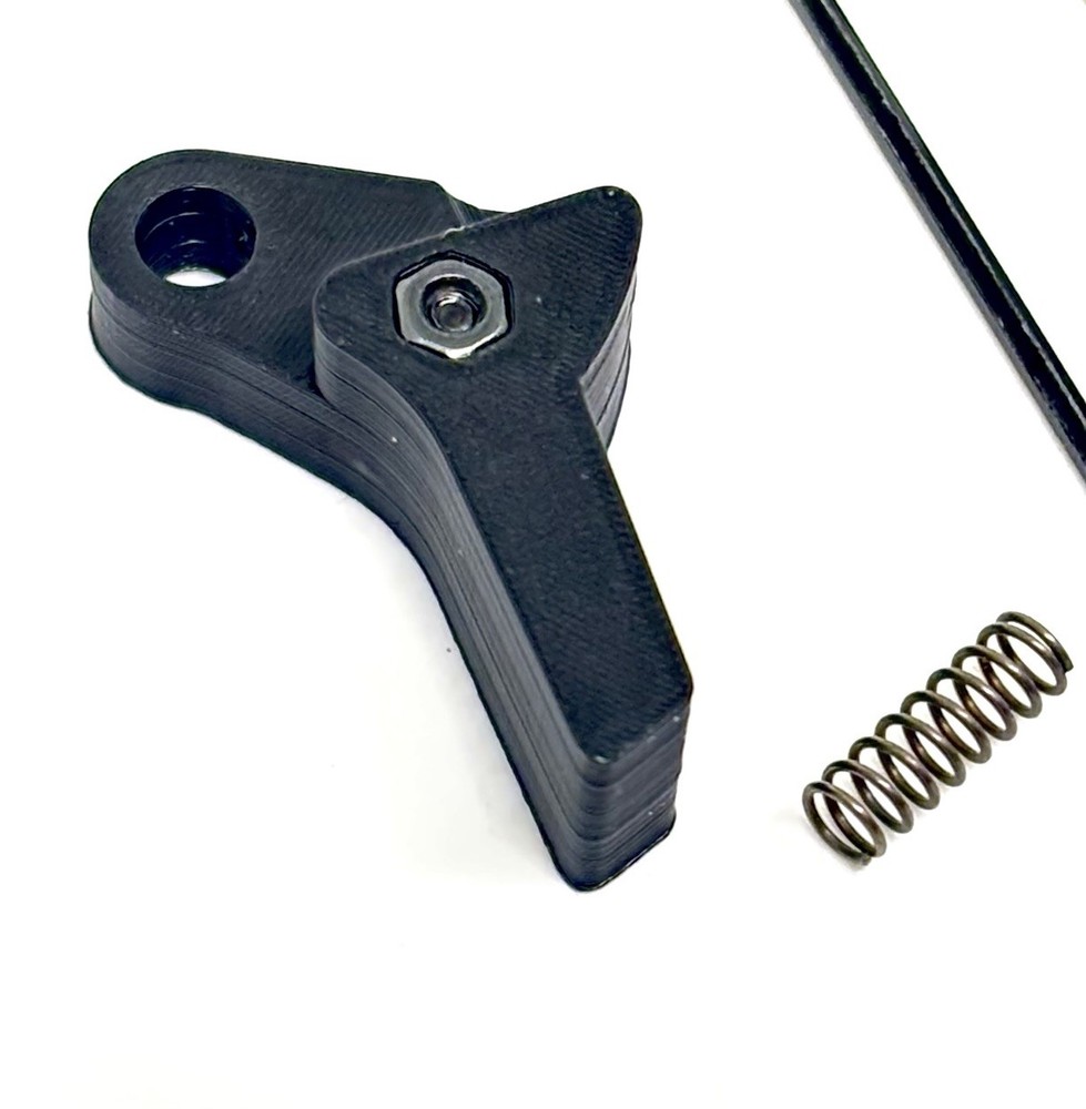 2 Pack POLYMER FLAT GLOCK Trigger Shoe and Spring GEN 1-4 BLACK