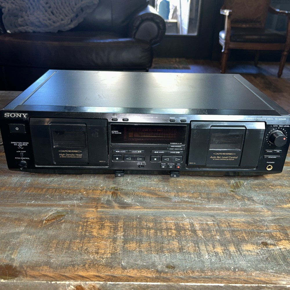 Sony TC-WE435 Stereo Cassette Deck Tested And Working