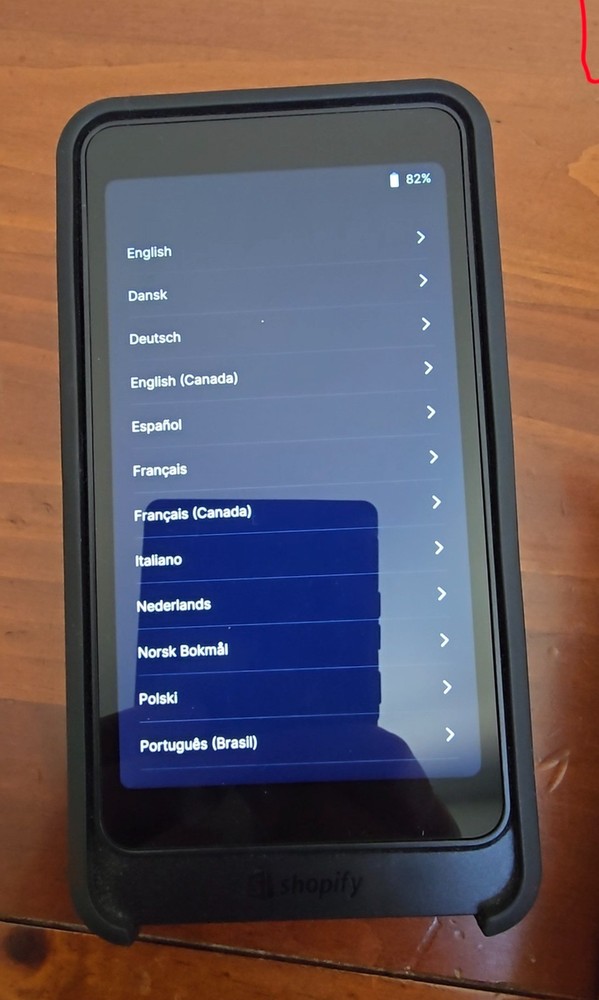 Shopify POS Go Terminal S2001 Card Reader, Case, & Barcode Scanner - Working