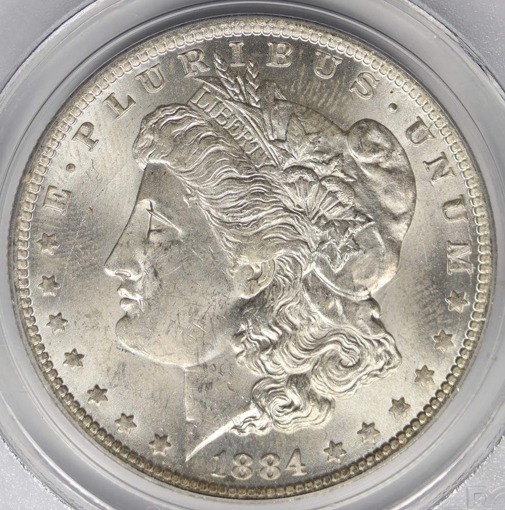 1884-O Morgan Silver Dollar $1 PCGS MS63