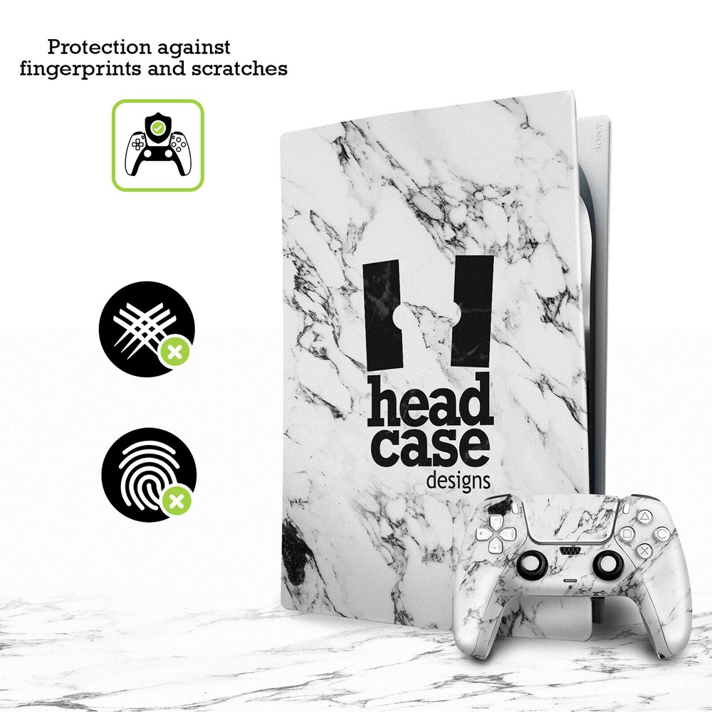 HEAD CASE DESIGNS MARBLE VINYL SKIN DECAL FOR SONY PS4 CONSOLE & CONTROLLER