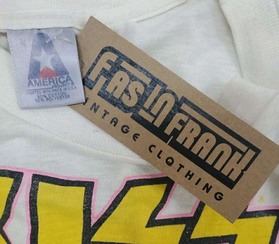 America Vintage 1987 Kiss Crazy Nights Tour T-Shirt Size Large