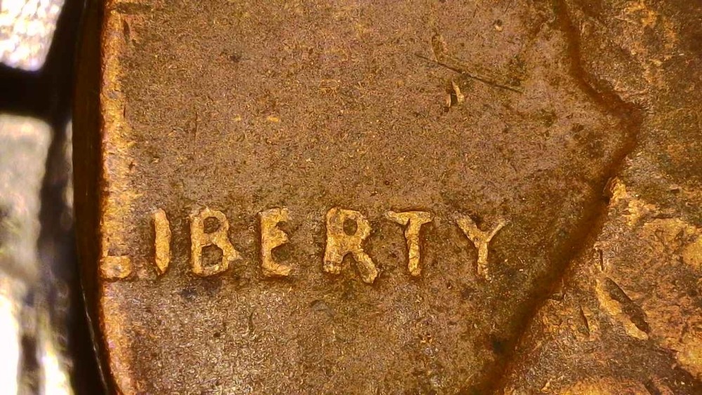 1970 D Lincoln Cent Clipped Planchet / Weak FG